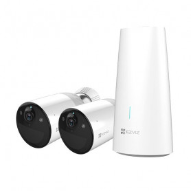 Kit caméra de surveillance WiFi 2 caméras sur batterie full HD H265 avec vision de nuit en couleur EZVIZ BC1-B2