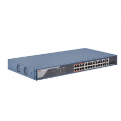Switch manageable PoE longue distance 26 ports dont 24 ports PoE+ Hikvision DS-3E1326P-EI