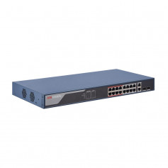 Switch PoE manageable longue distance 18 ports dont 16 ports PoE+ Hikvision DS-3E1318P-EI