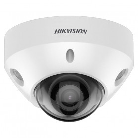 Caméra mini dôme 4MP H265+ ColorVu AcuSense et micro intégré Hikvision DS-2CD2547G2-LS vision couleur de nuit 30 mètres