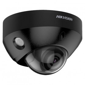 Caméra noire 4MP H265+ ColorVu et micro intégré Hikvision DS-2CD2547G2-LS vision couleur de nuit 30 mètres